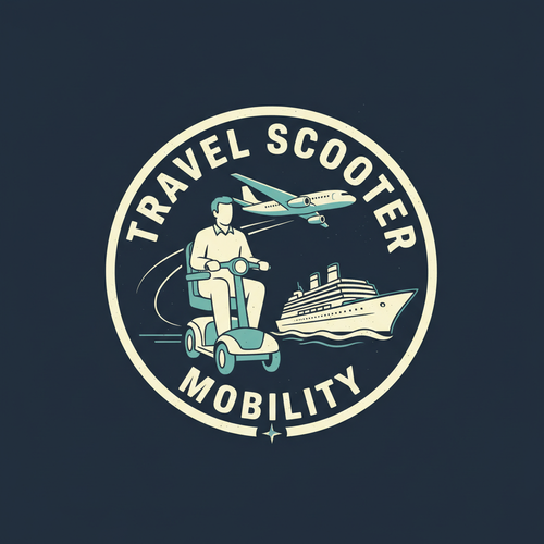 Travel Scooter Mobility Logo - New Vintage Version